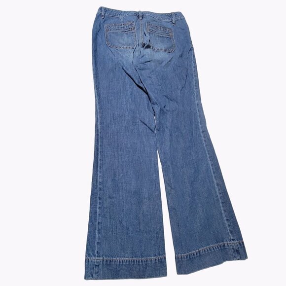 Ann Taylor LOFT Jeans Womens Size 32 Boot Cut Low Rise Medium Wash Denim Pants - Picture 3 of 5